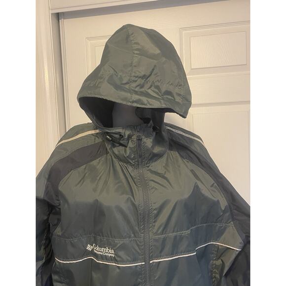 00'S Columbia Nylon Parka | Men's Size Large / Gray Charcoal | No Stains Y2K - Picture 5 of 10